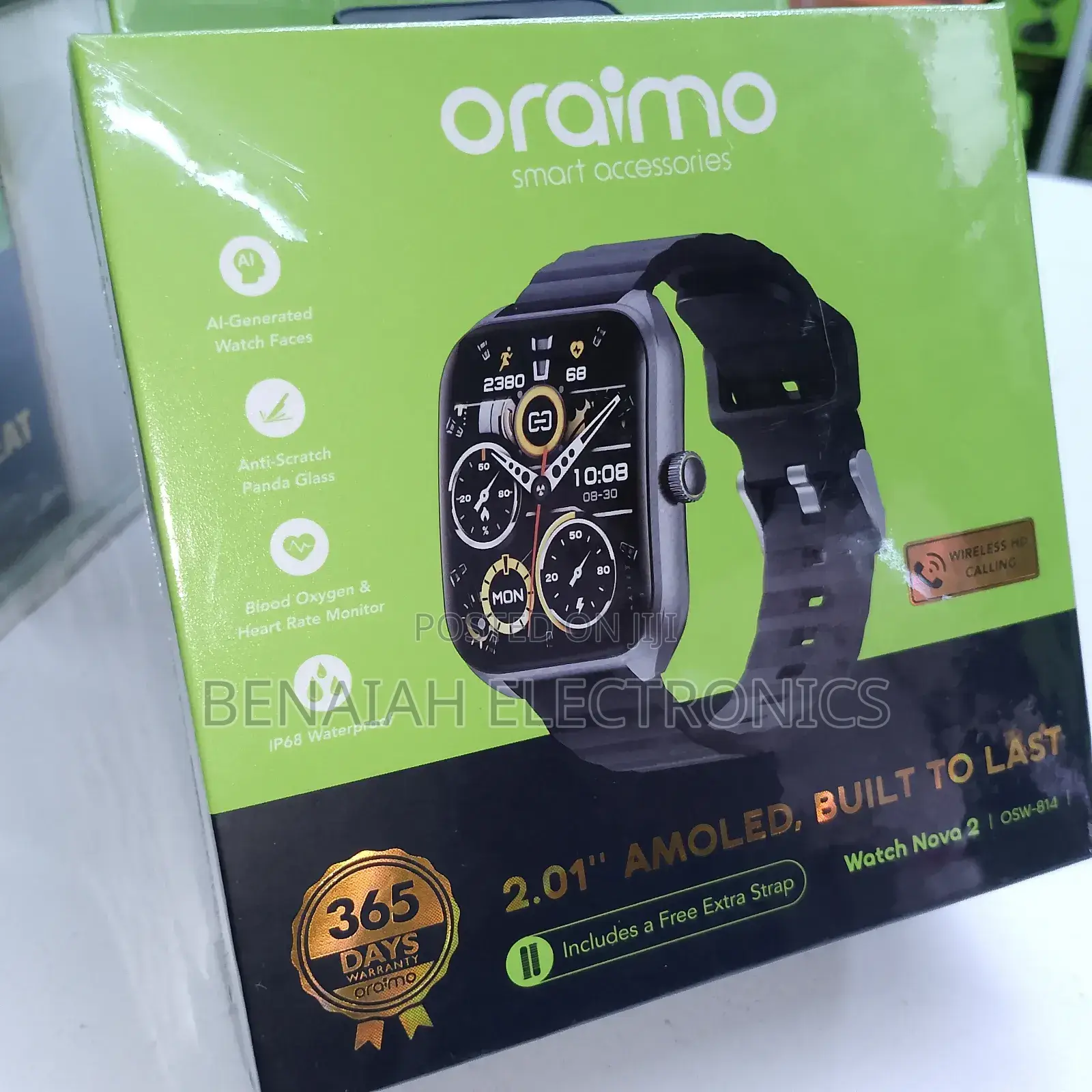 Oraimo Smart Watch Nova 2, Weight 60g