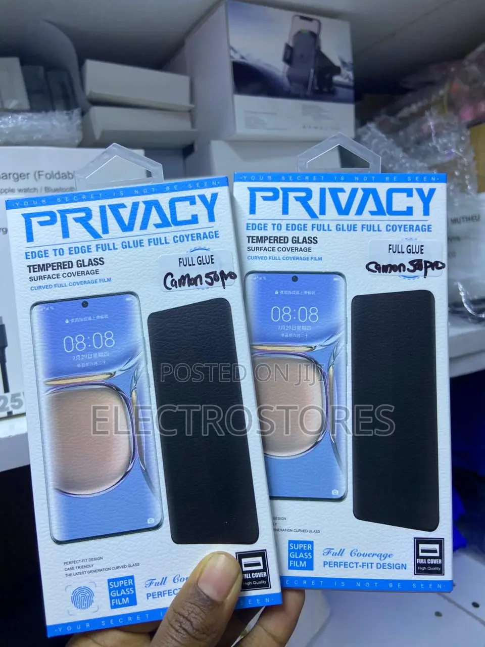 Tecno Camon 50 Pro Privacy Glass Protector Full Glue
