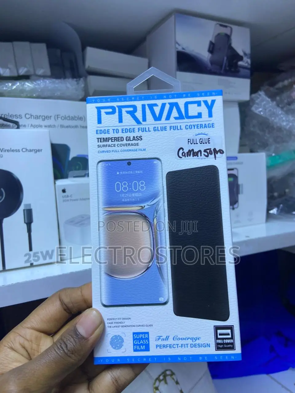Tecno Camon 50 Pro Privacy Glass Protector Full Glue