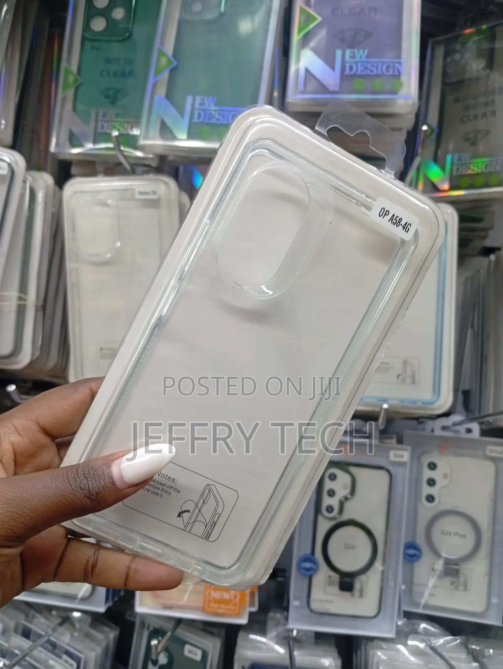 Clear Tpu Phone Case Designed for the Oppo A58 4g Smartphone.