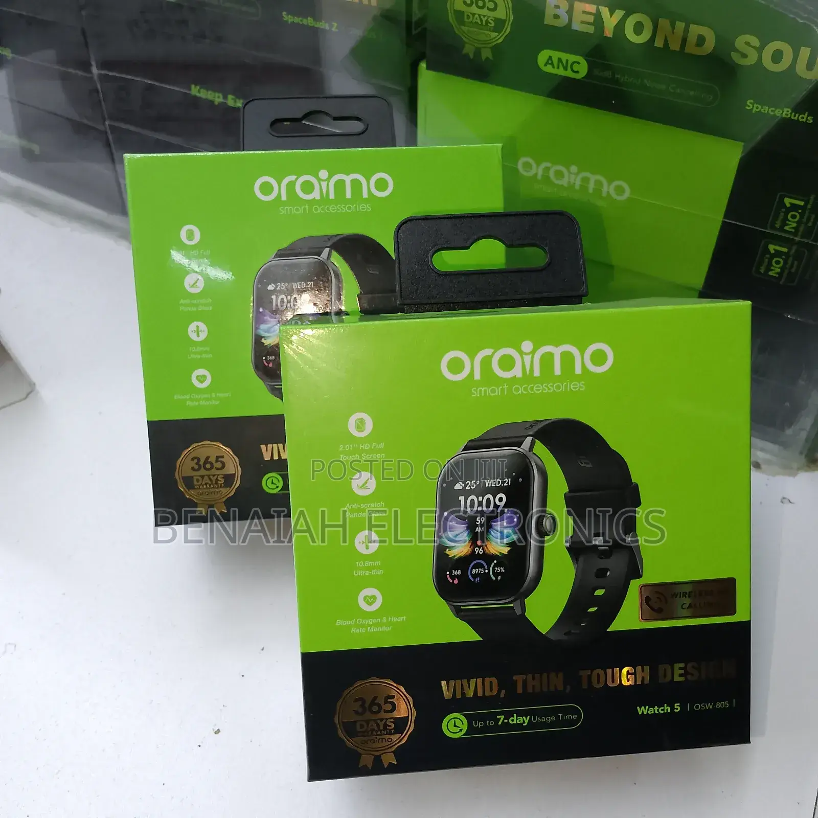 Oraimo Smart Watch 5; Weight 41.59g