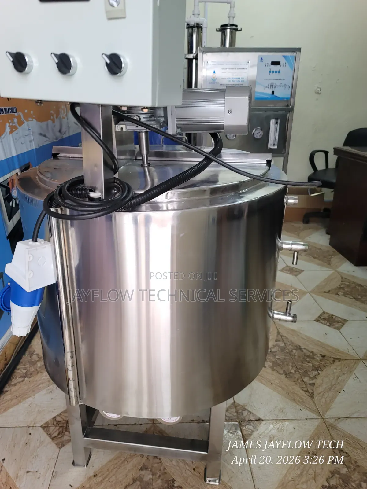 Premium Milk Pasteurizer / Batch Pasteurization Tank – Stainless Steel