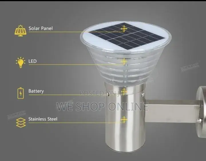 Stainless Steel Solar Led Wall Light