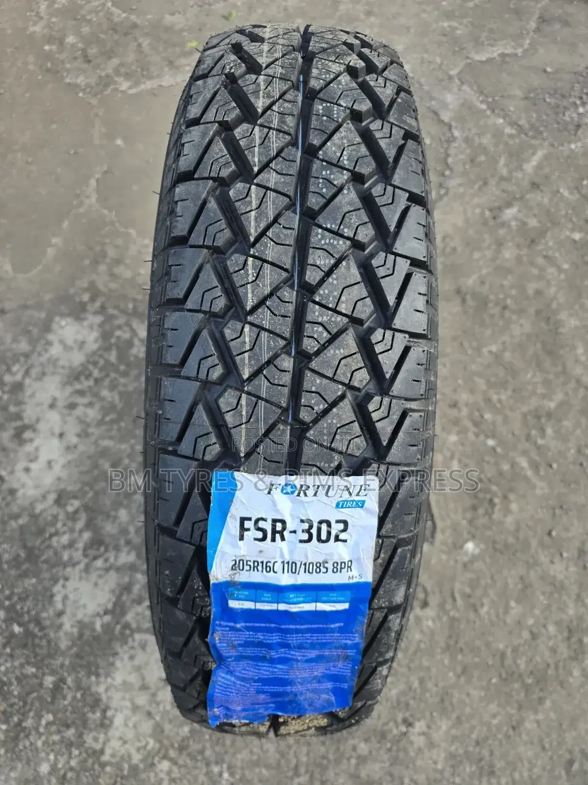 205 R16 Fortune Tyres (All Terrein) Commercial.