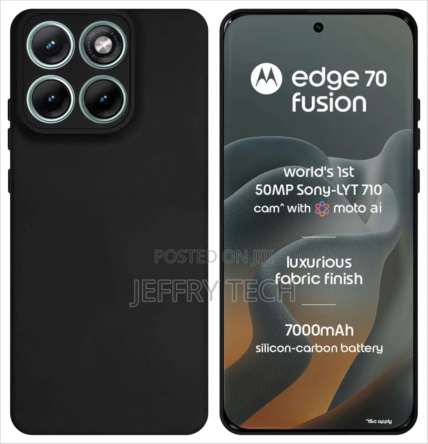 Silicone Back Cover Case for Motorola Moto Edge 70 Fusion 5g