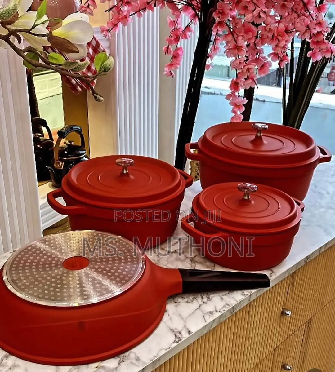 New Modern 7pcs Aluminium Ceramic Cookware Set.