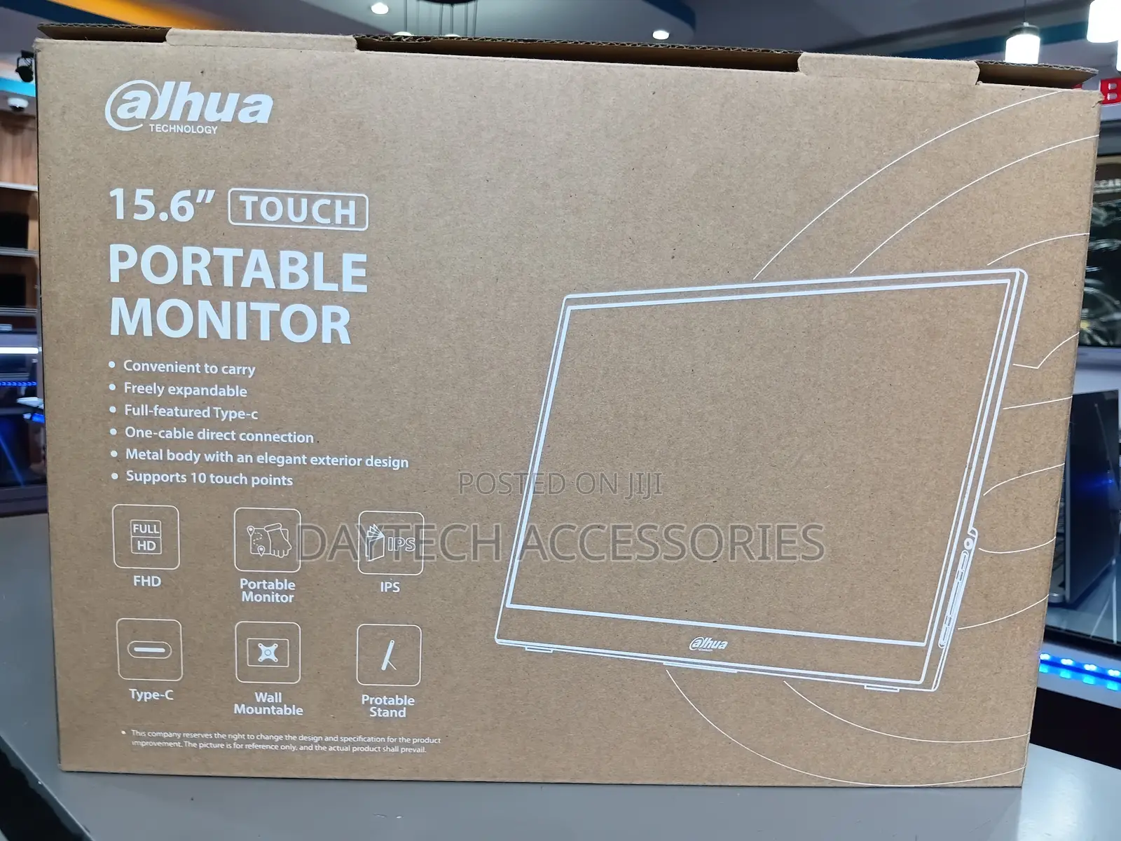 Dahua 15.6" Full Hd Touch Screen Portable Monitor.