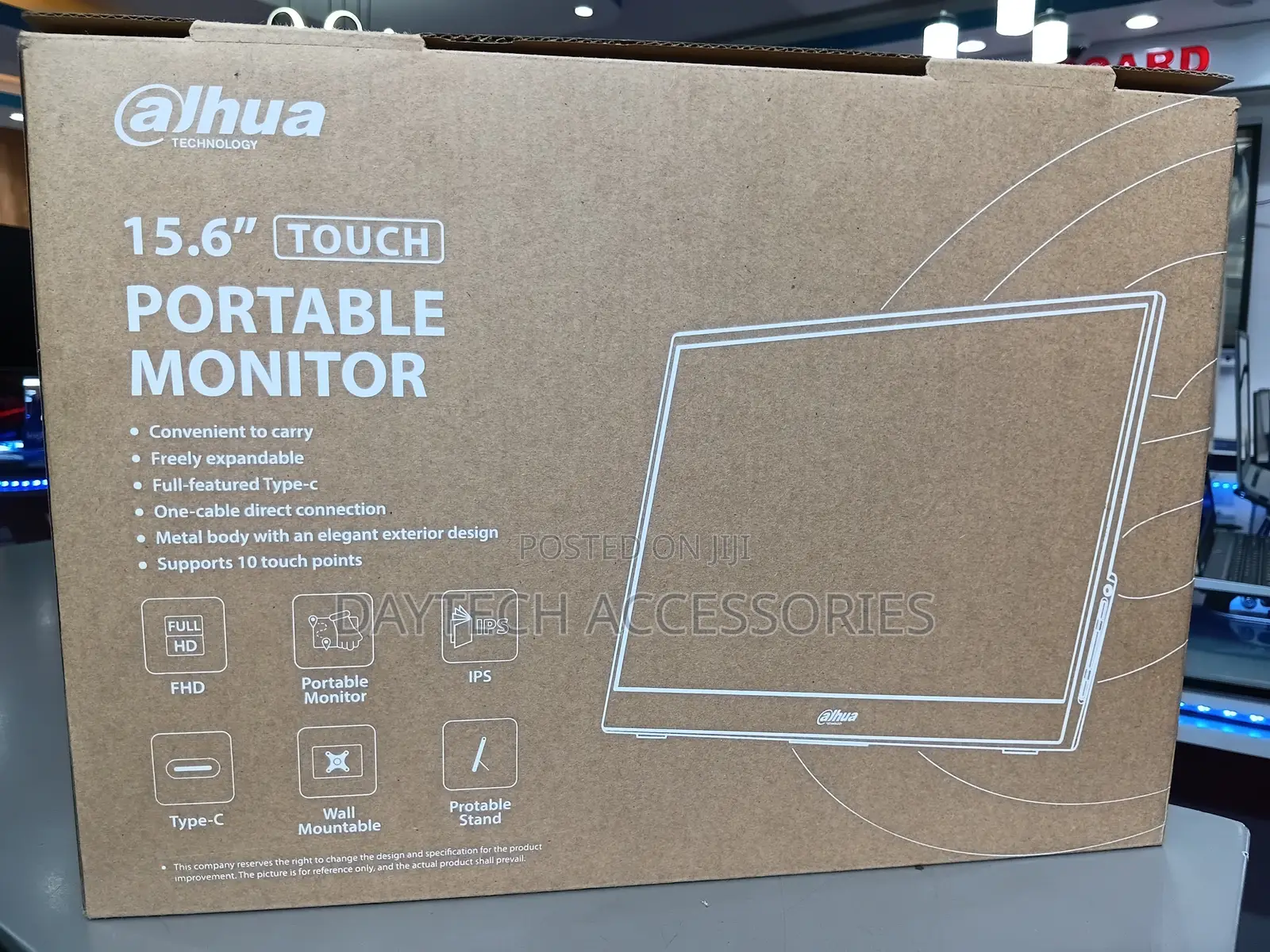 Dahua Portable Touch Monitor Dhi-Pm16-F201p 15.6′′ Inch Ips FHD 60hz