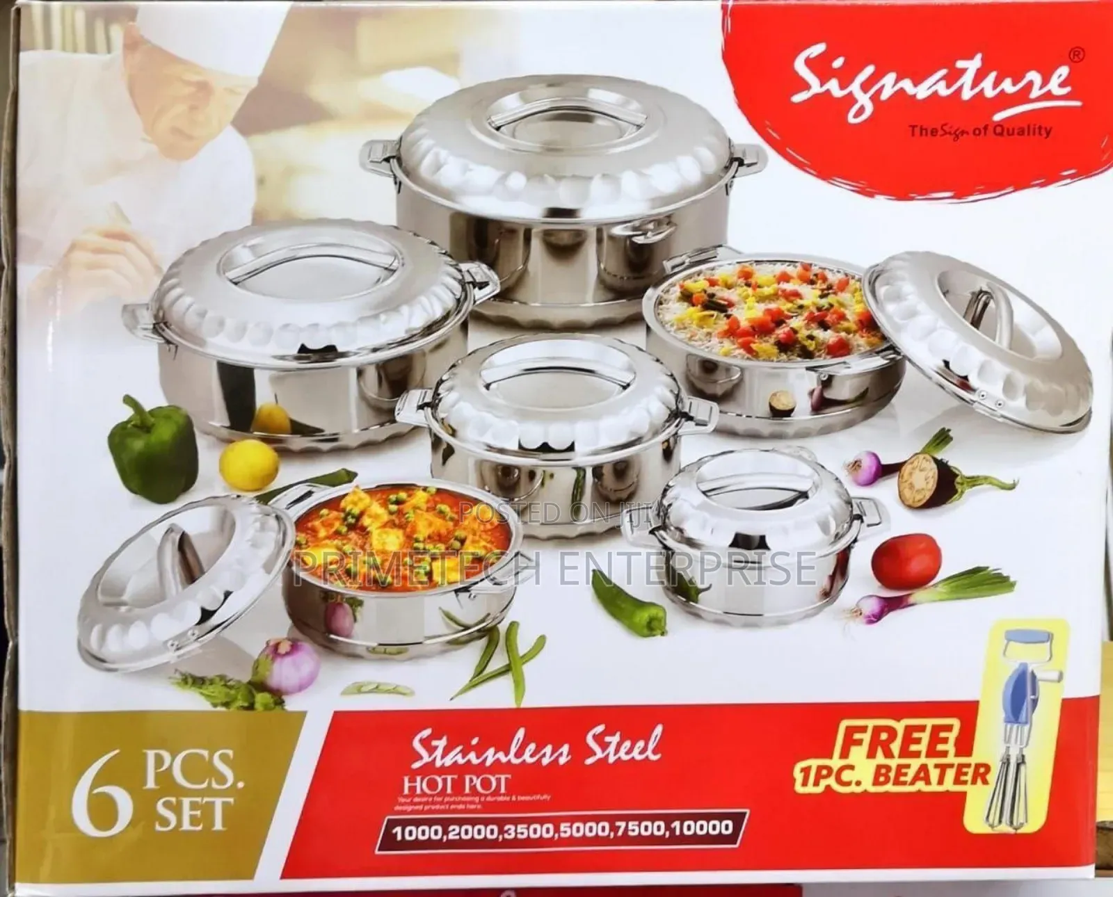 6pcs Signature Hotpots-Stainless Steel