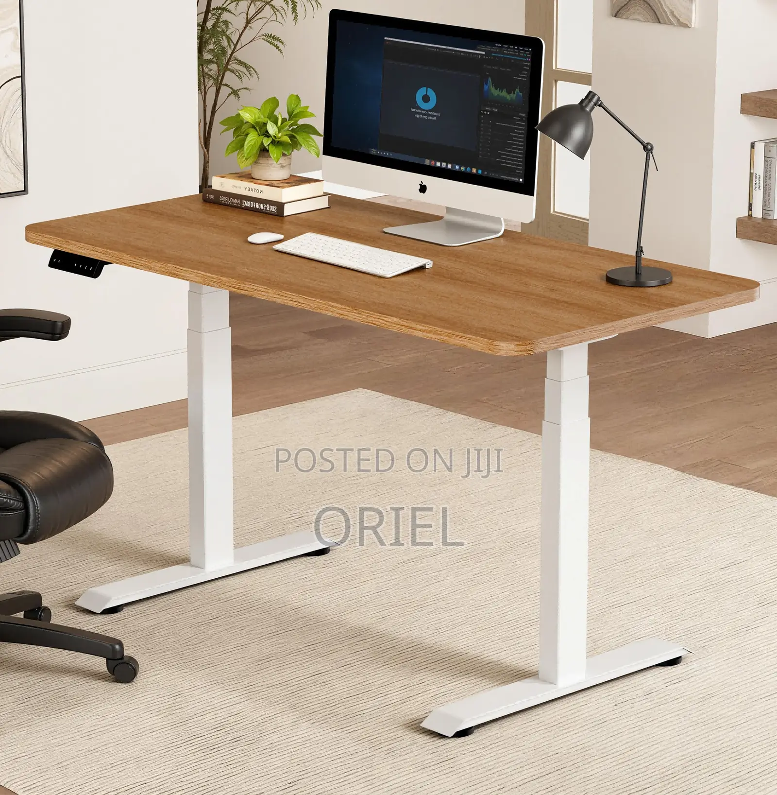 Office Desk : 200cm Height Adjustable Electric Office Computer Desk