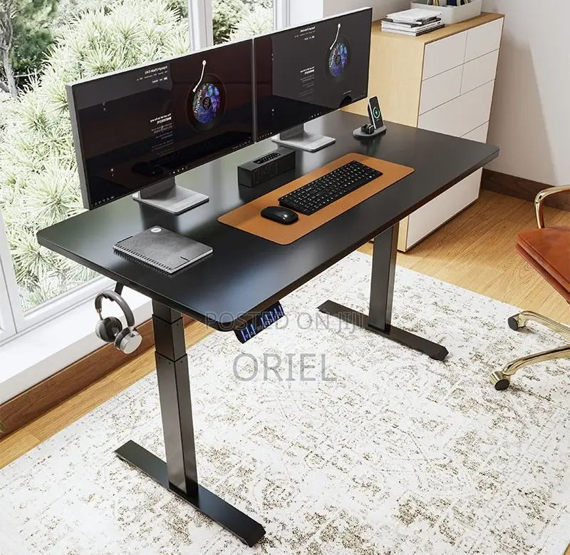 Office Desk : 200cm Height Adjustable Electric Office Computer Desk