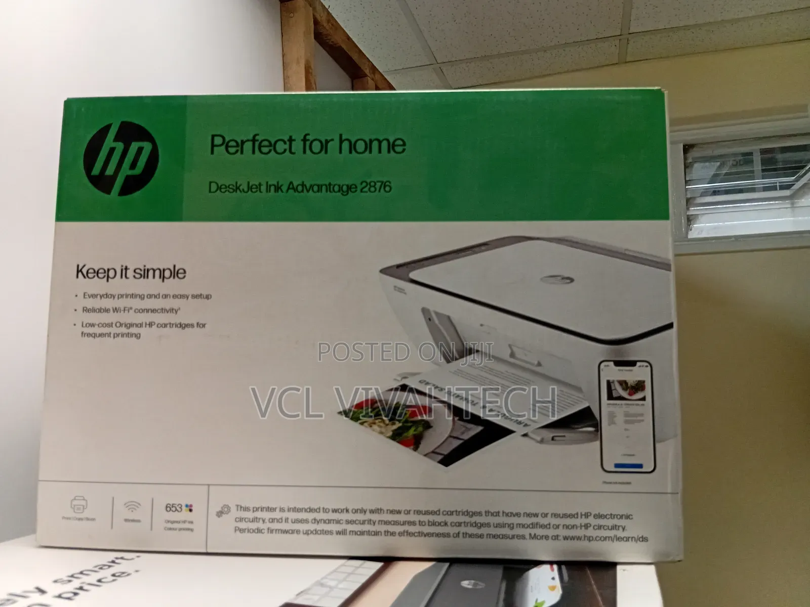 Hp Color,Wireless,Print, Copy and Scan 2876 Printer