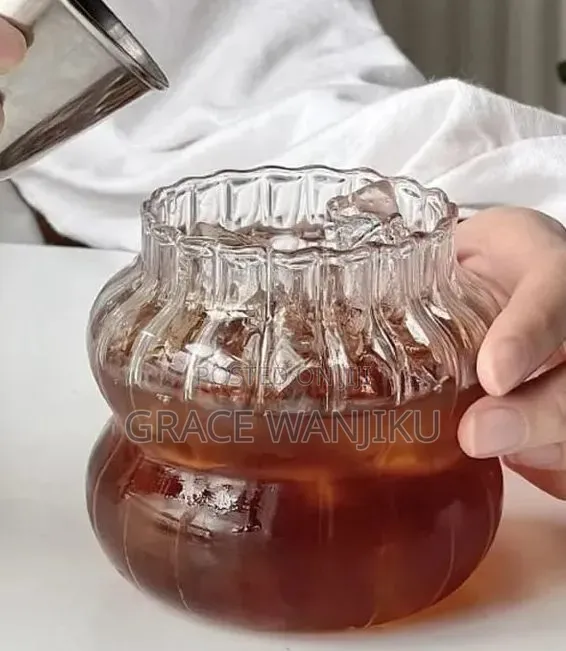 Korean Ins Style Fruit Juice Water Cup Large Capacity Heat-Resistant