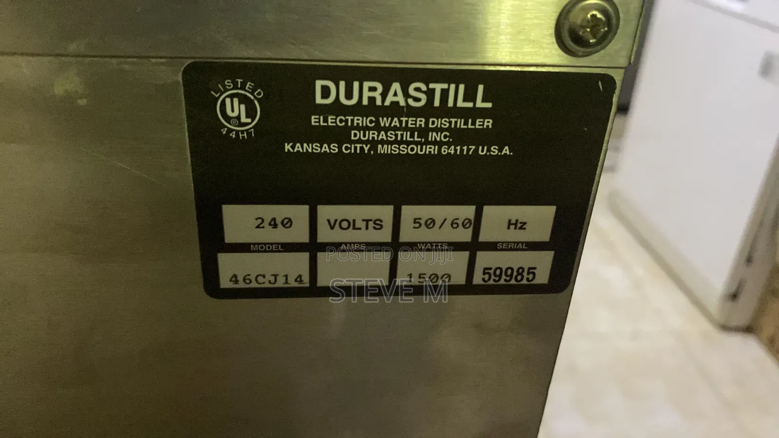 Electric Water Distiller Durastill