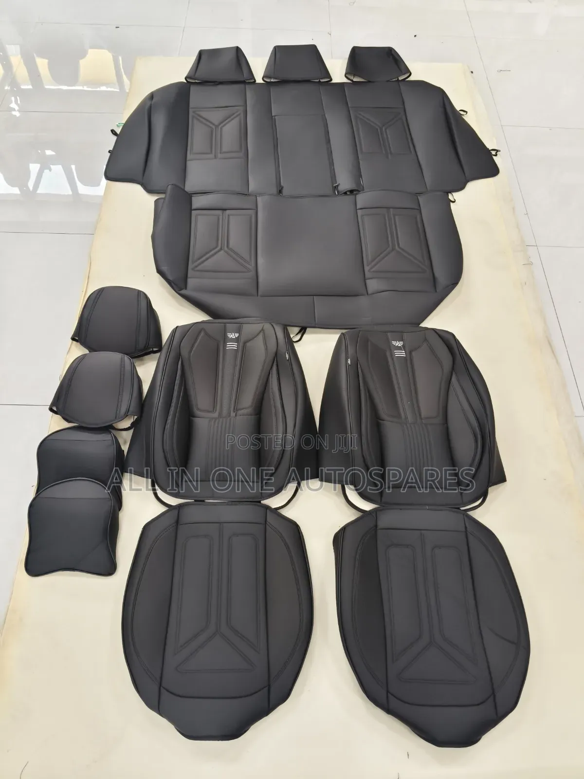 Pure Leather Seat Covers With Neckrest