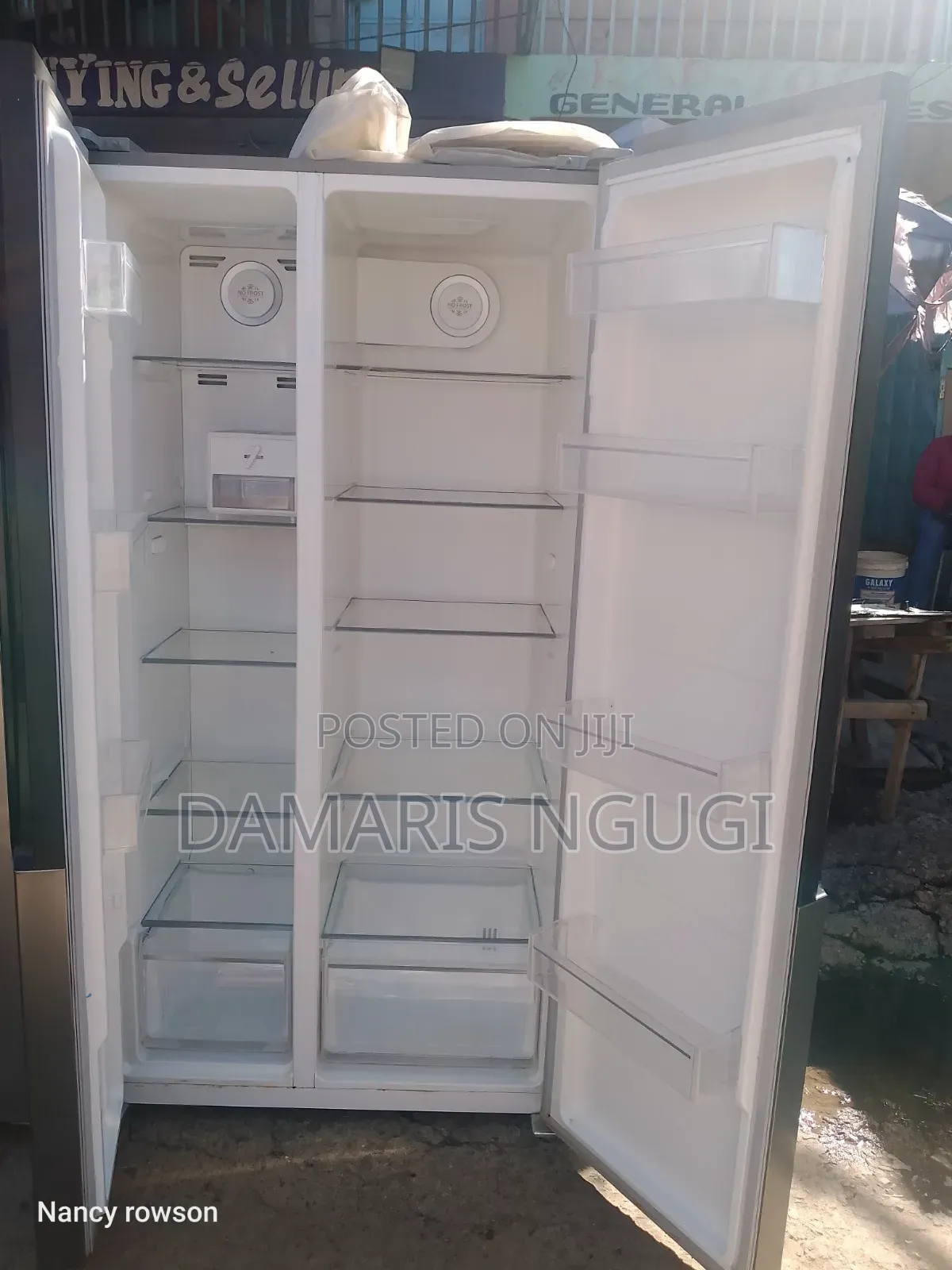 Von Side by Side Refrigerator (Gray)