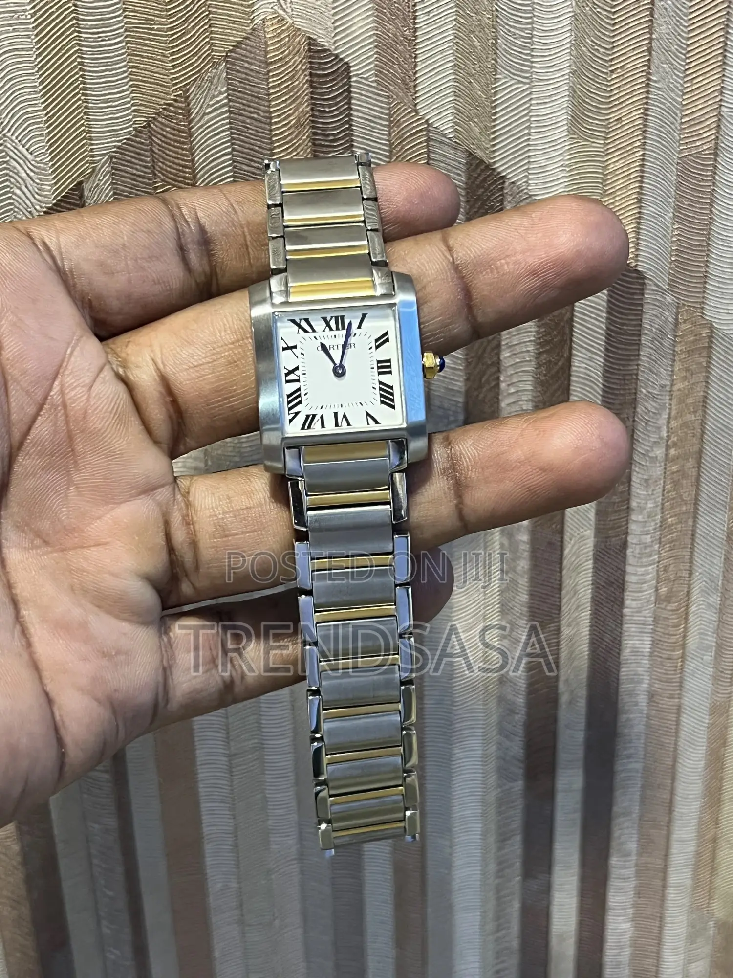 Cartier Tank Francaise Two Tone Steel and Yellow Gold