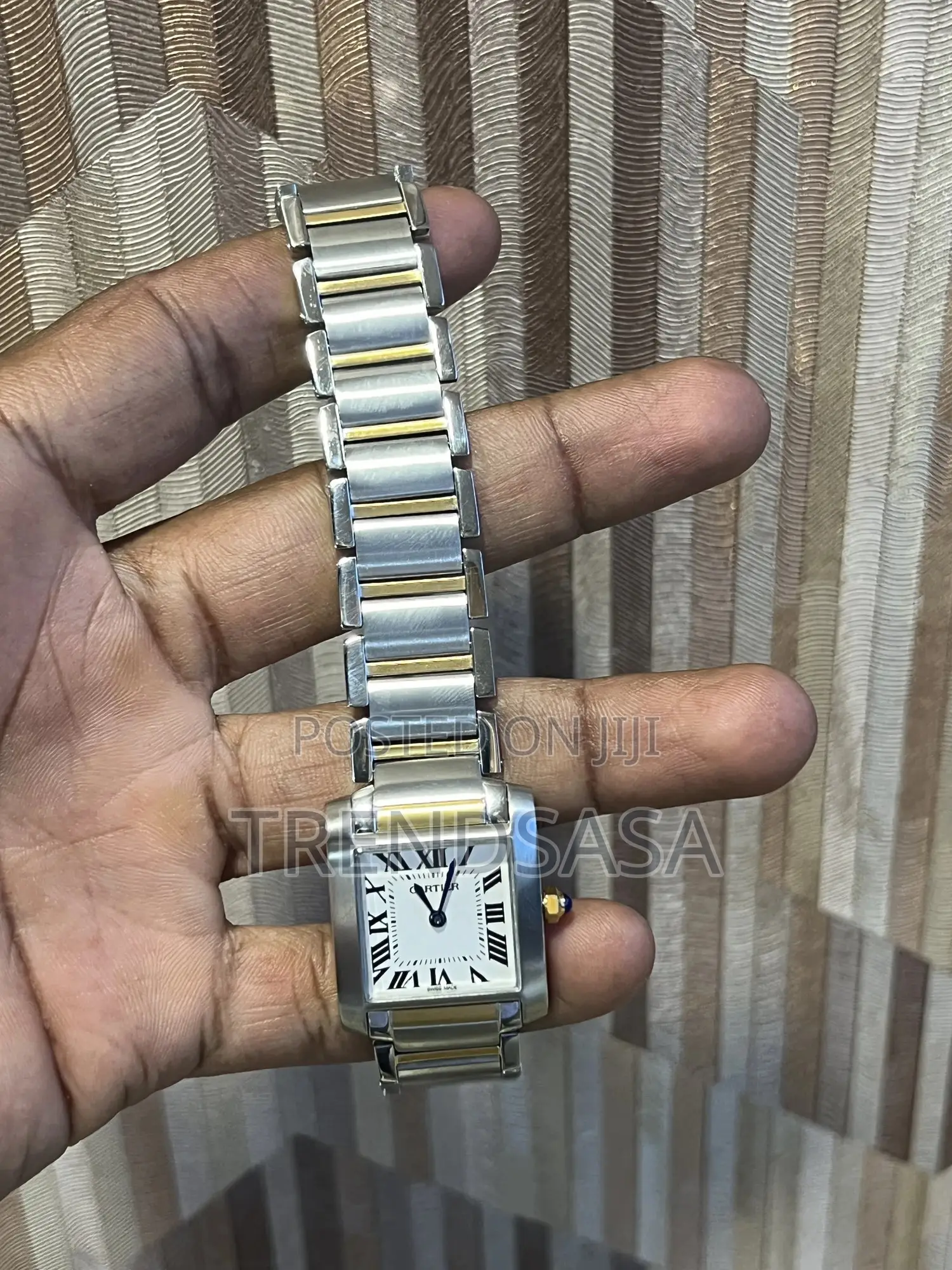 Cartier Tank Francaise Two Tone Steel and Yellow Gold