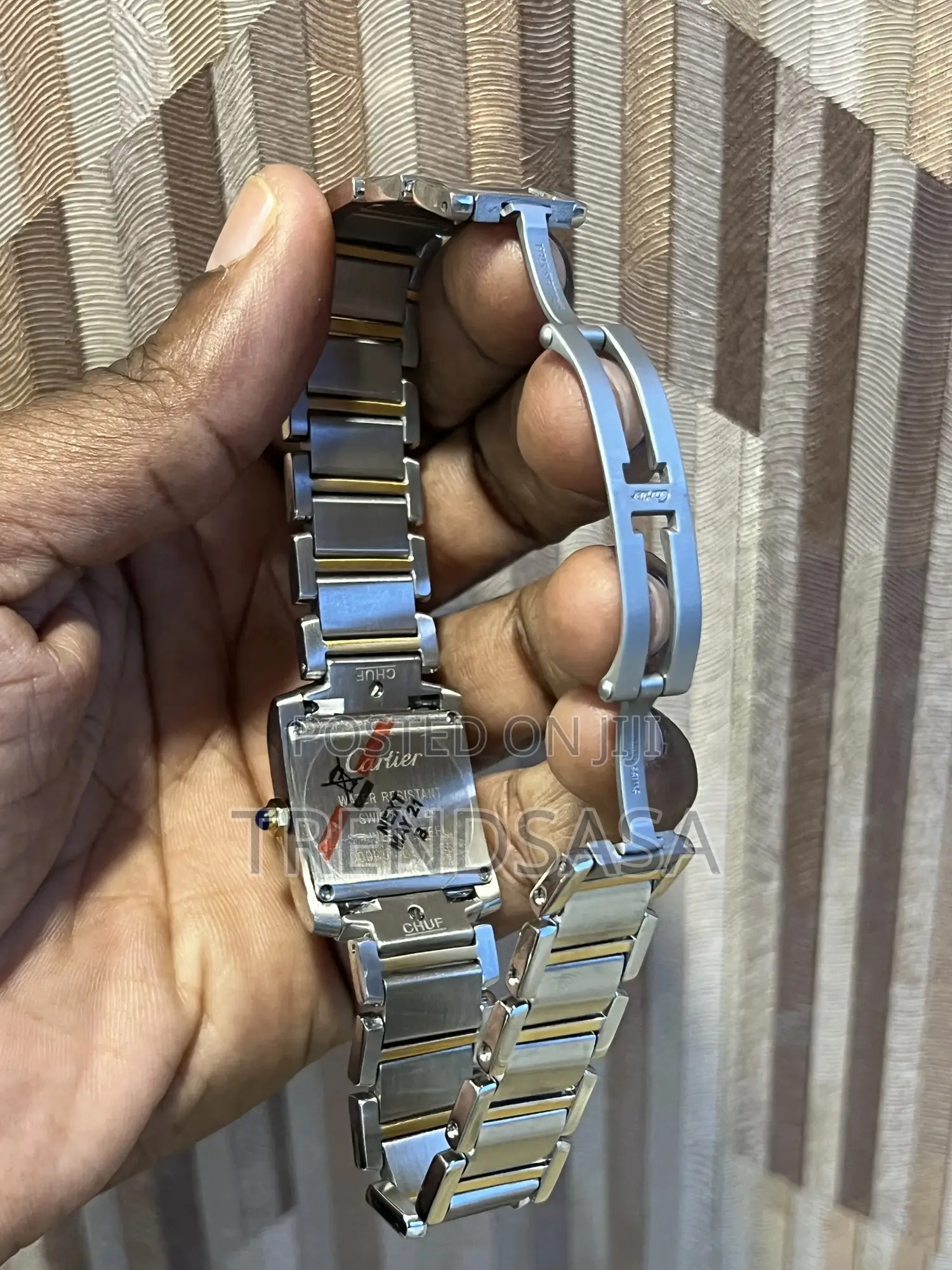Cartier Tank Francaise Two Tone Steel and Yellow Gold