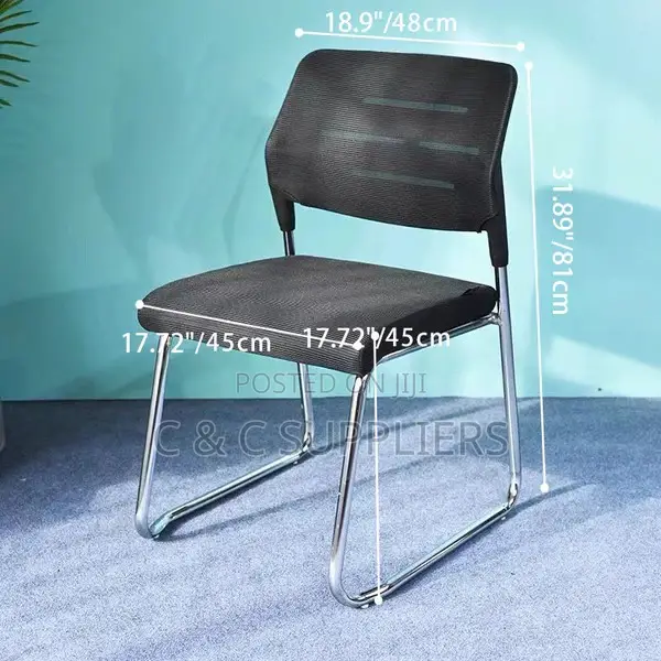 Office Guest Chairs; Armless Executive Mesh Office Visitor Seat