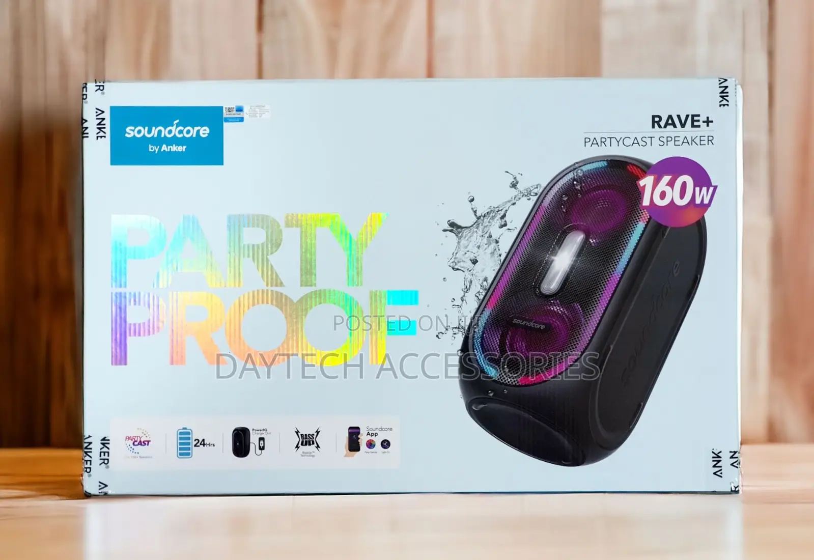 Soundcore Rave+ – 160w Ipx5 Water Resistant Bluetooth Speaker