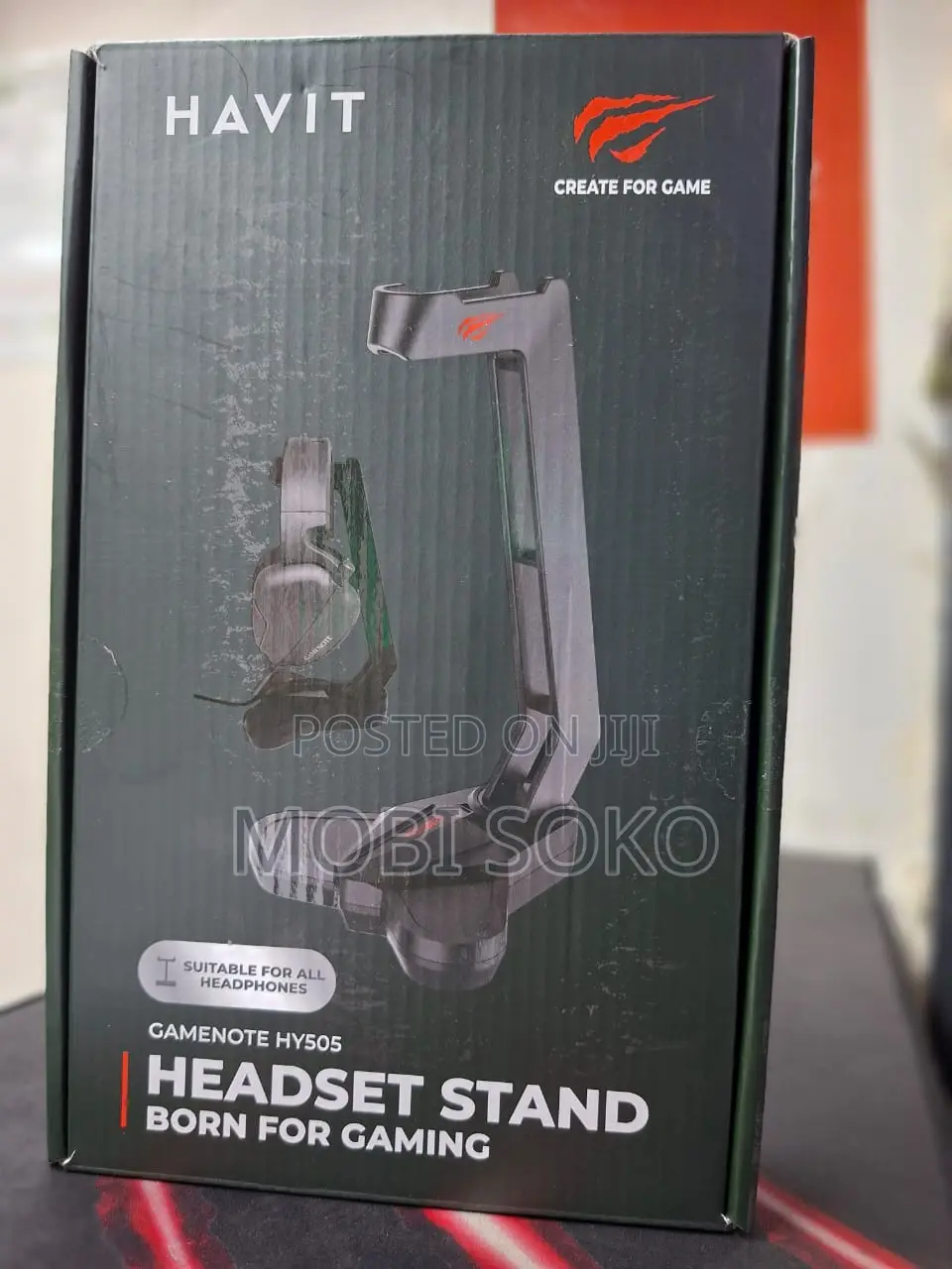 Havit Gamenote Hy505 Gaming Headphone Holder, Black