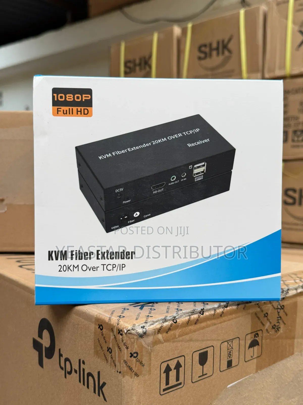 KVM Fiber Extender 20km Over TCP/Ip