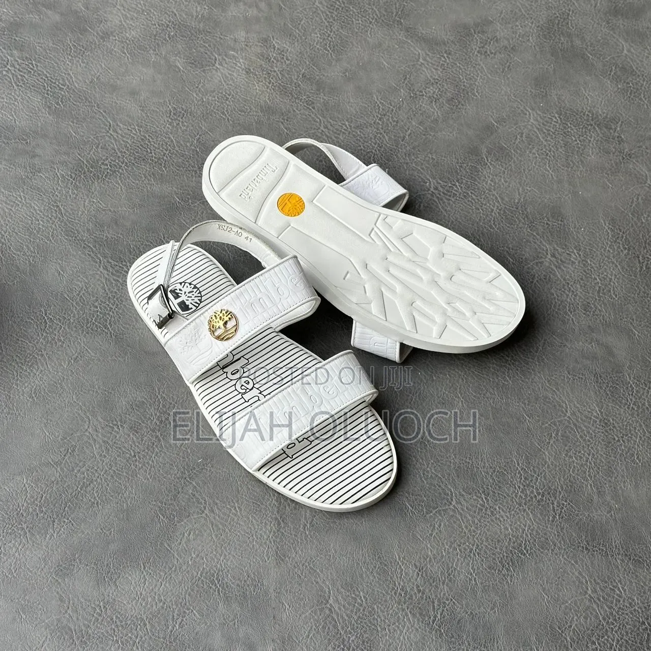 Timberland White Leather Sandals