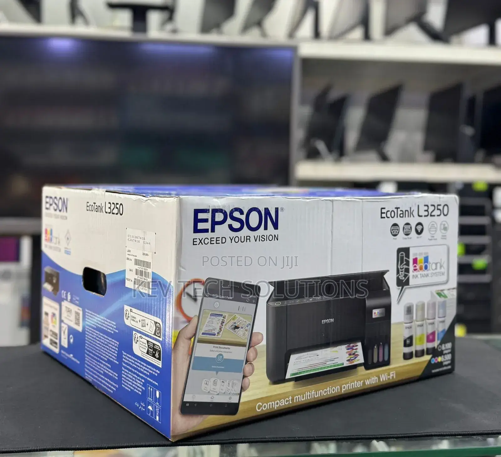 Epson L3250 (Copy,Print and Scan
With Wifi)