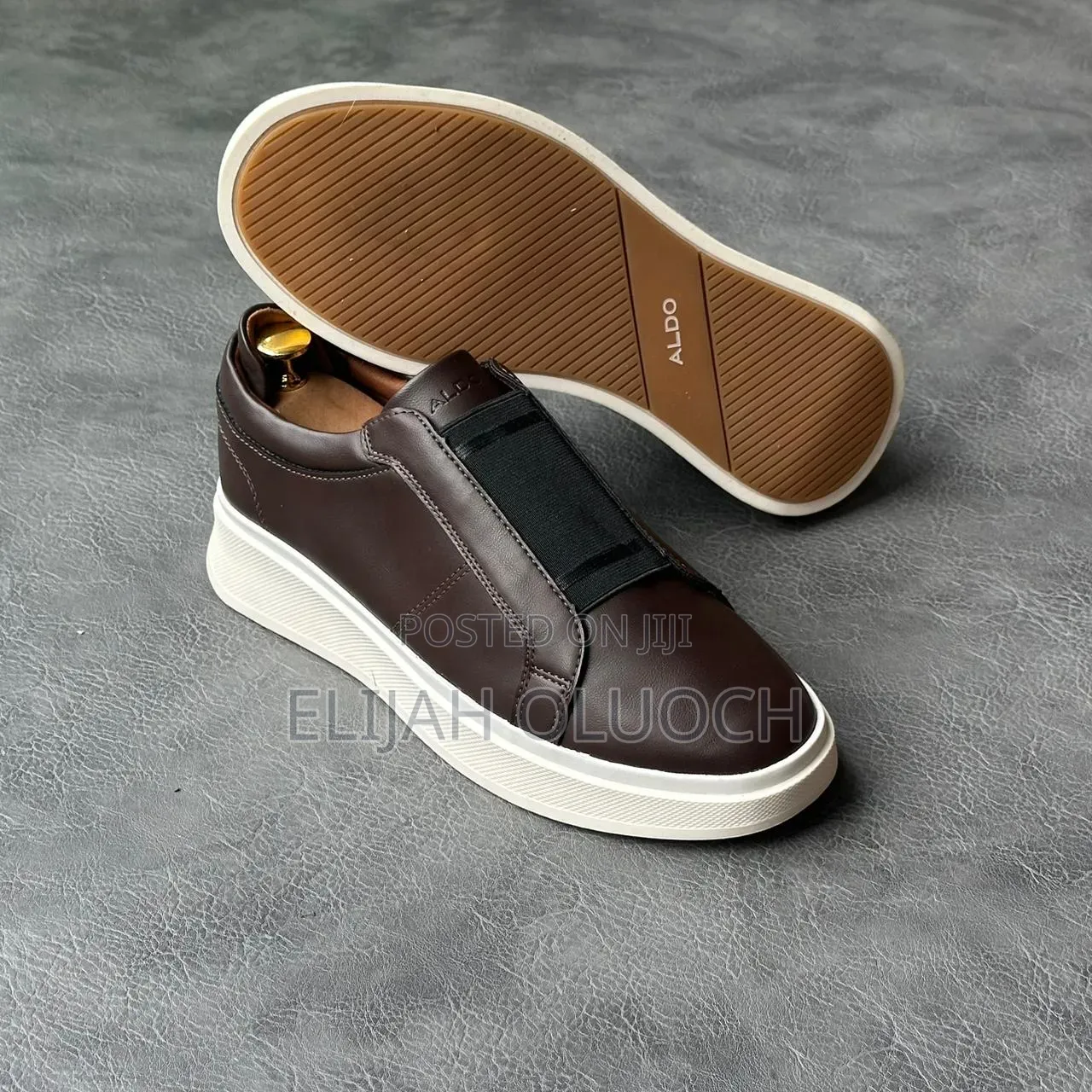 Aldo Laceless Pure Leather Casual Shoes