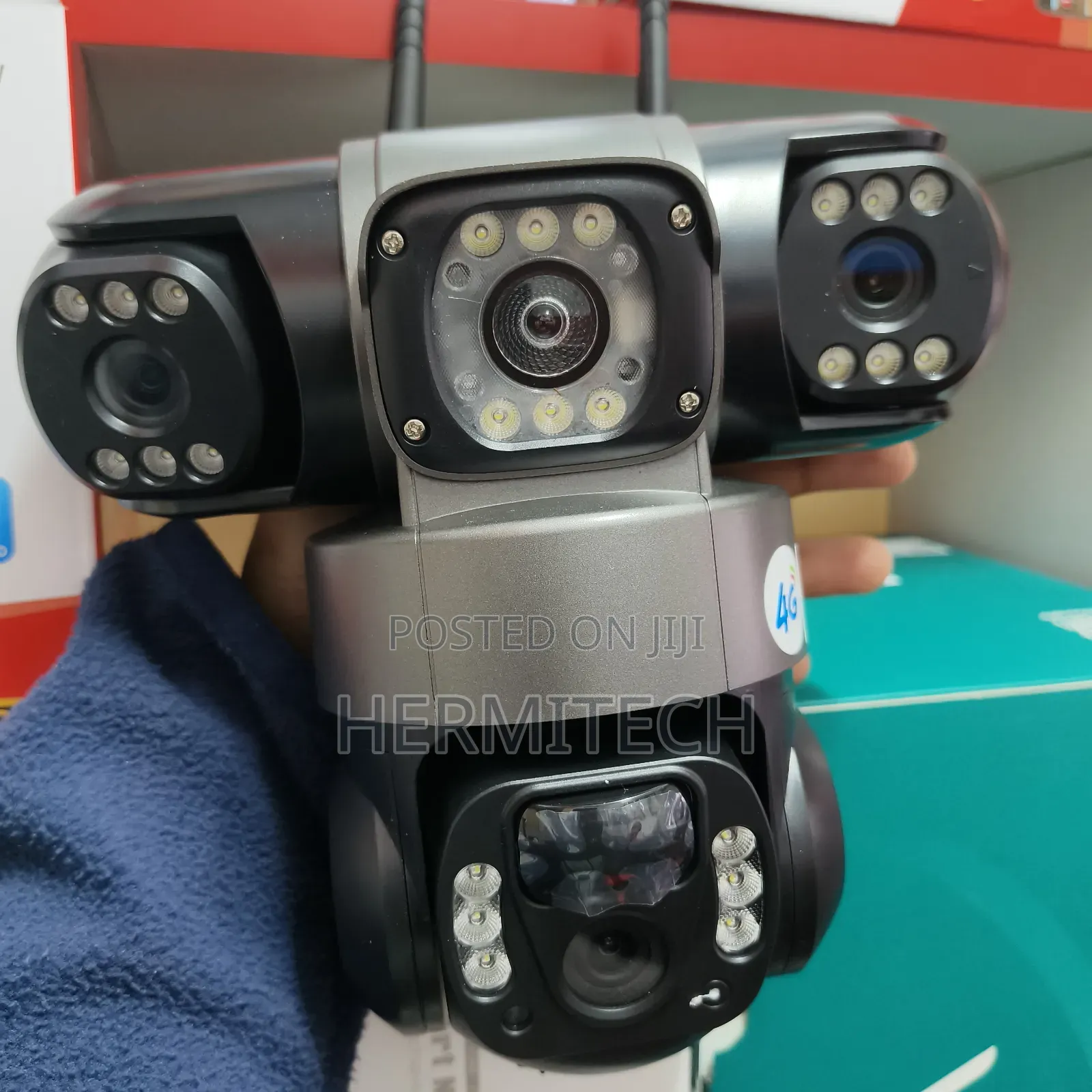 Triple View Triple Lens 4g Smart Solar Powered CCTV