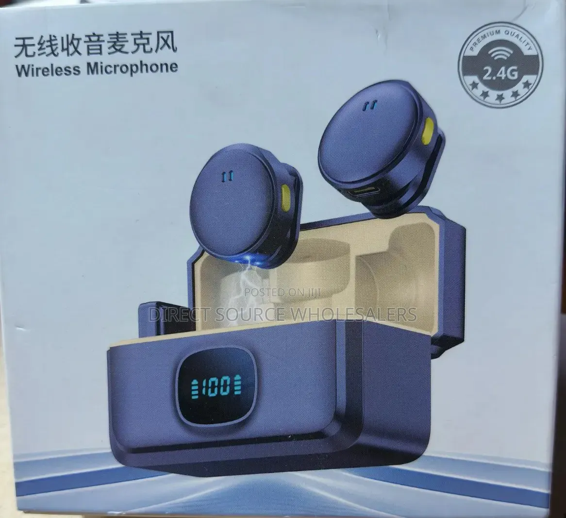 Batton-Like Wireless Microphone for Type -C Black in Colour