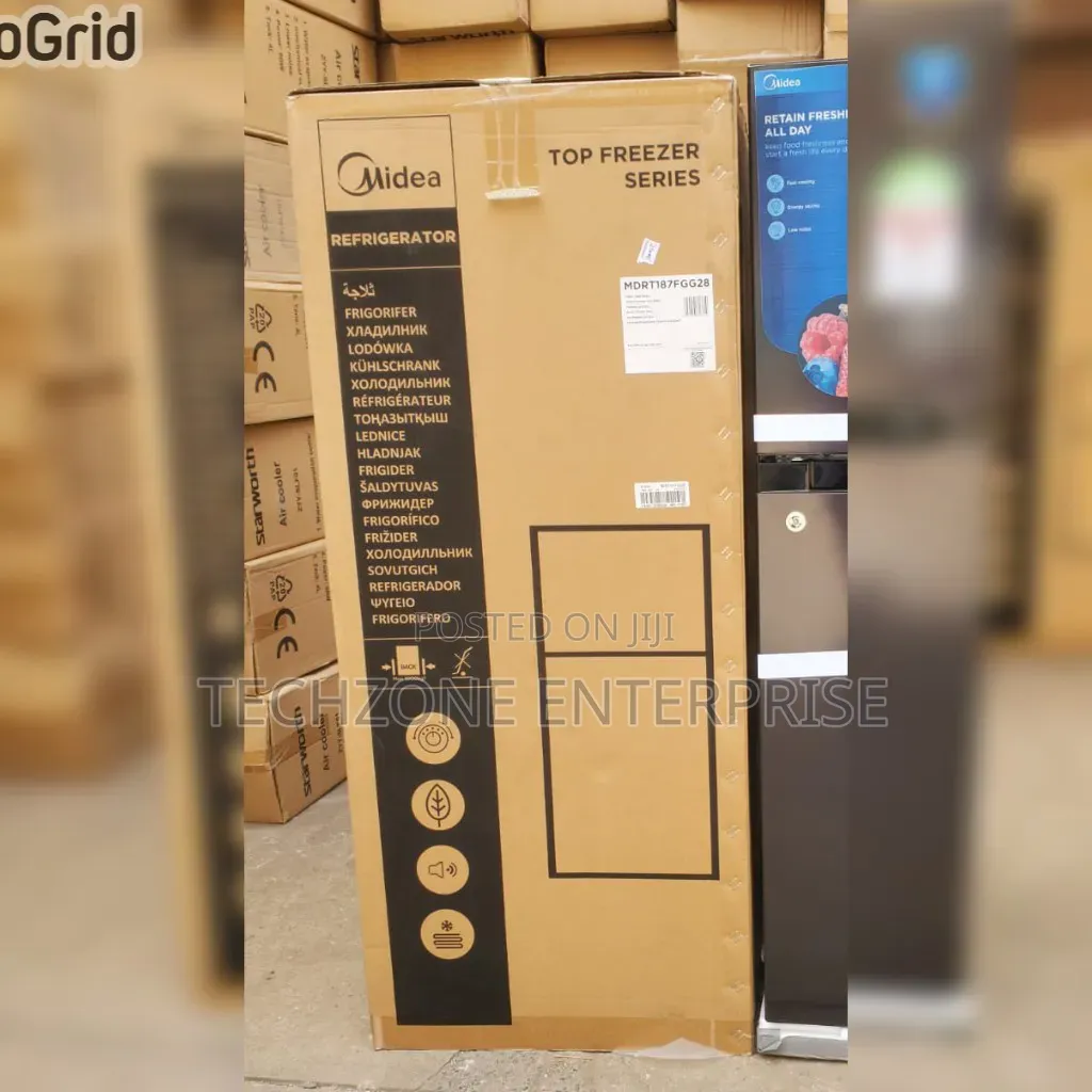 Midea 187 Litres Double Door Refrigerator, Dark Silver 