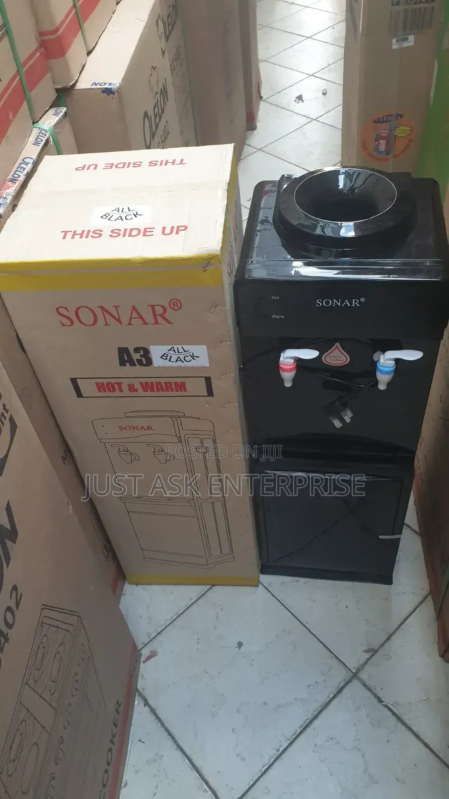 Sonar A3 2 Taps - Hot and Normal Water Dispenser - Top Loading