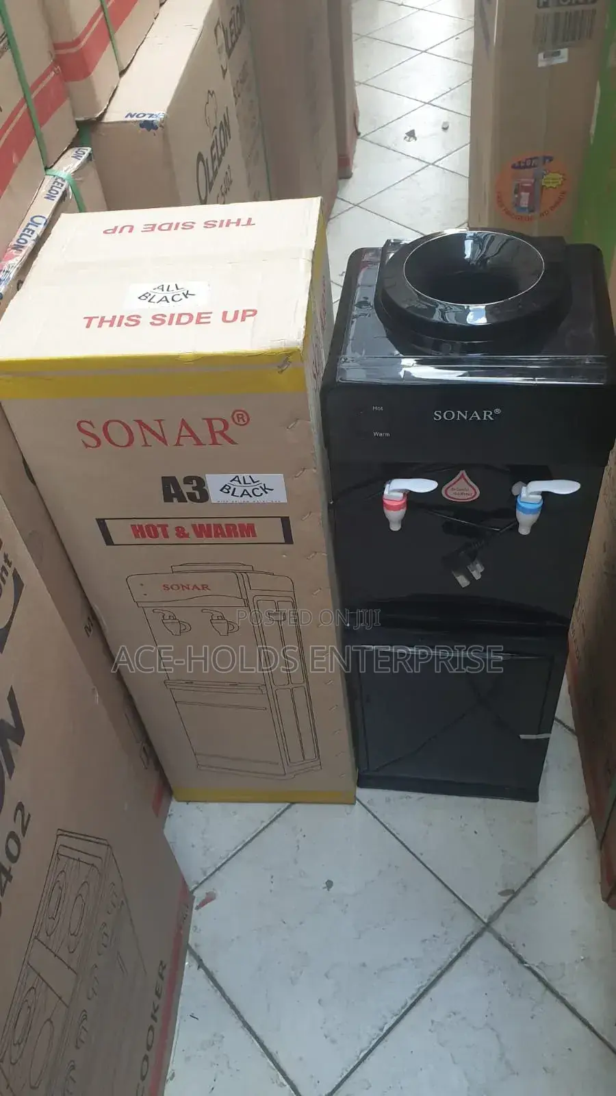 Sonar A3 2 Taps - Hot and Normal Water Dispenser - Top Loading