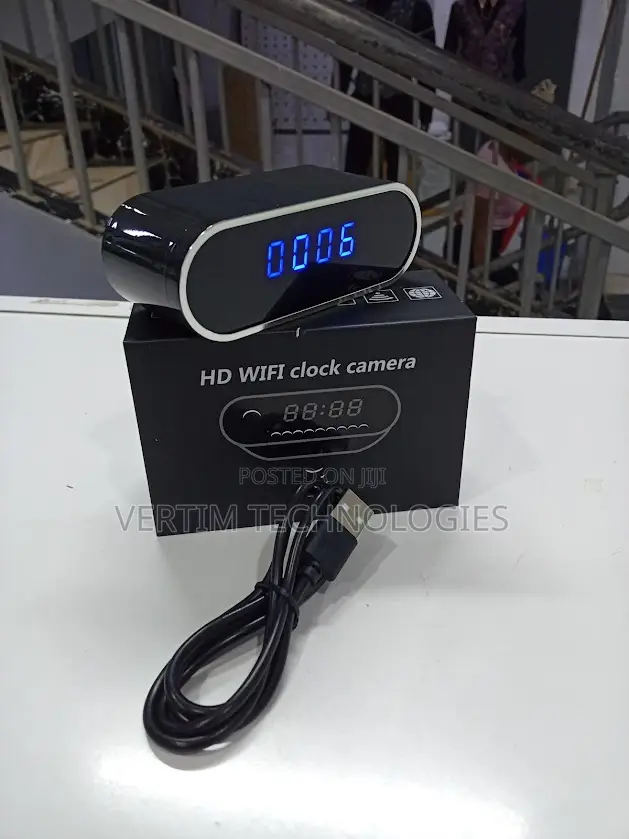 Hidden Camera Table Clock - Secret Wifi Surveillance With App
