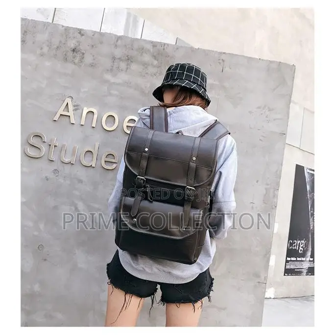 Stylish Vintage Leather Backpack Schoolbag Luxury Bag