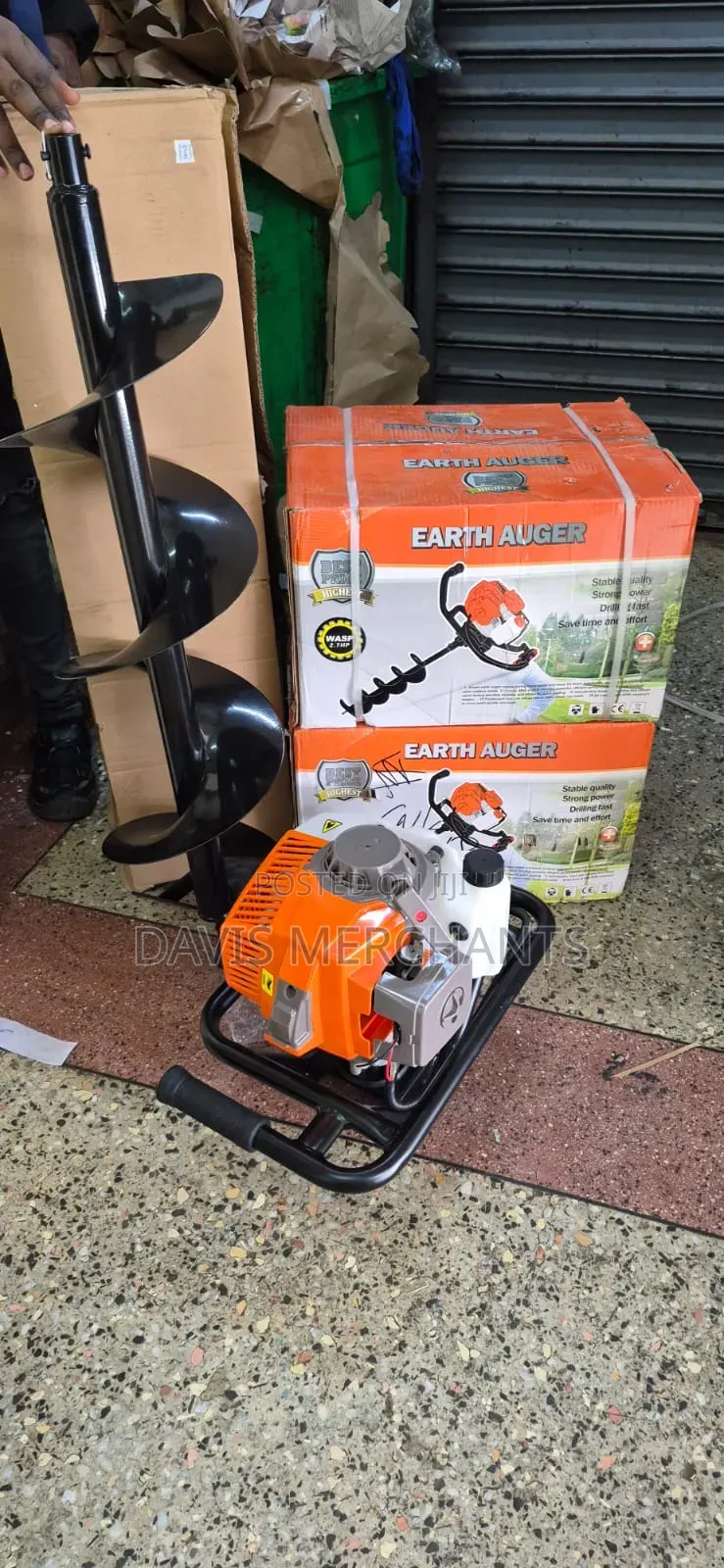 Earth Drilling Machine With 1m Long 10" Wide Single Bit