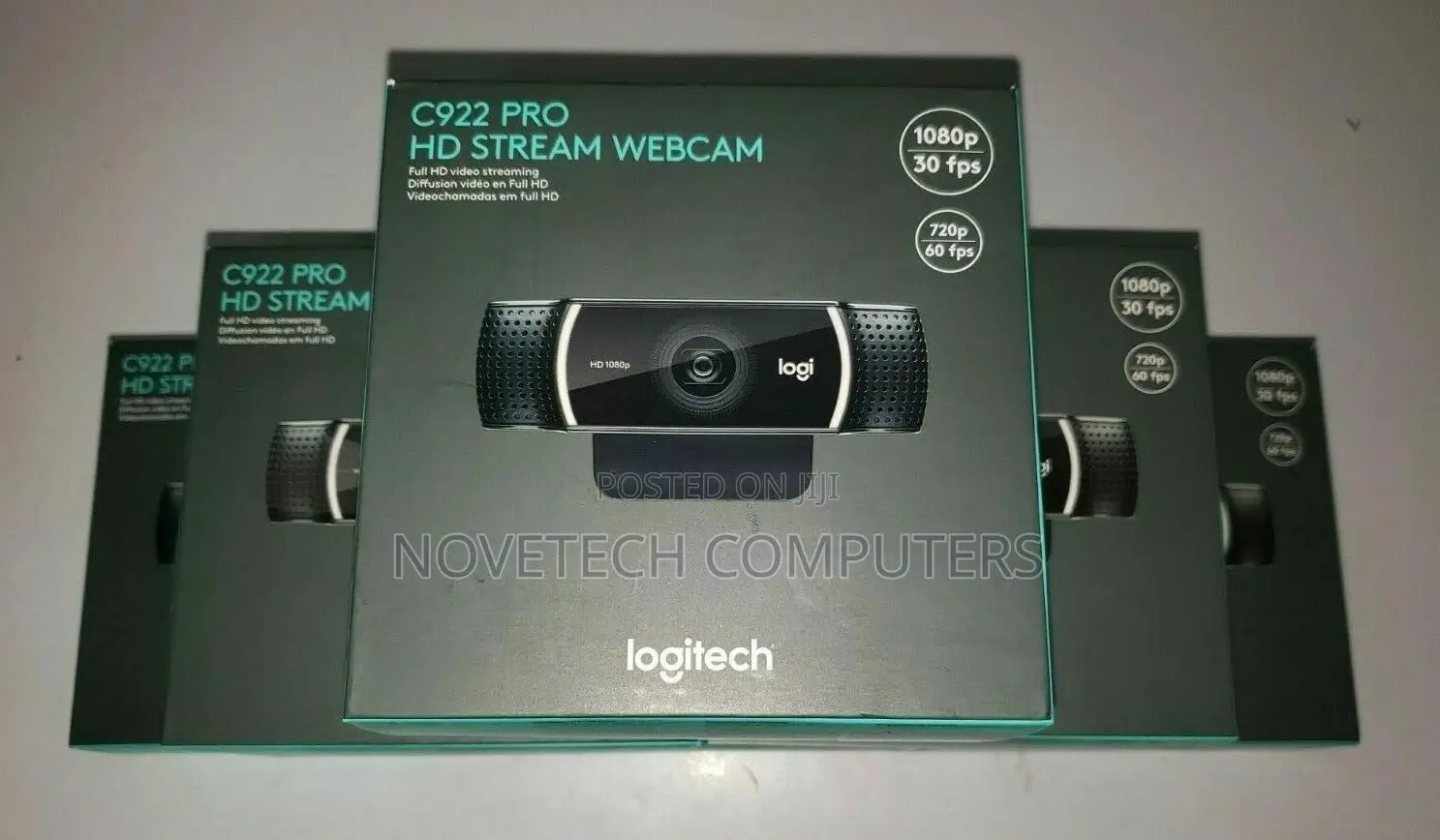 Authentic Logitech C922 Pro Stream Hdwebcam Black 960-001087 Brand New