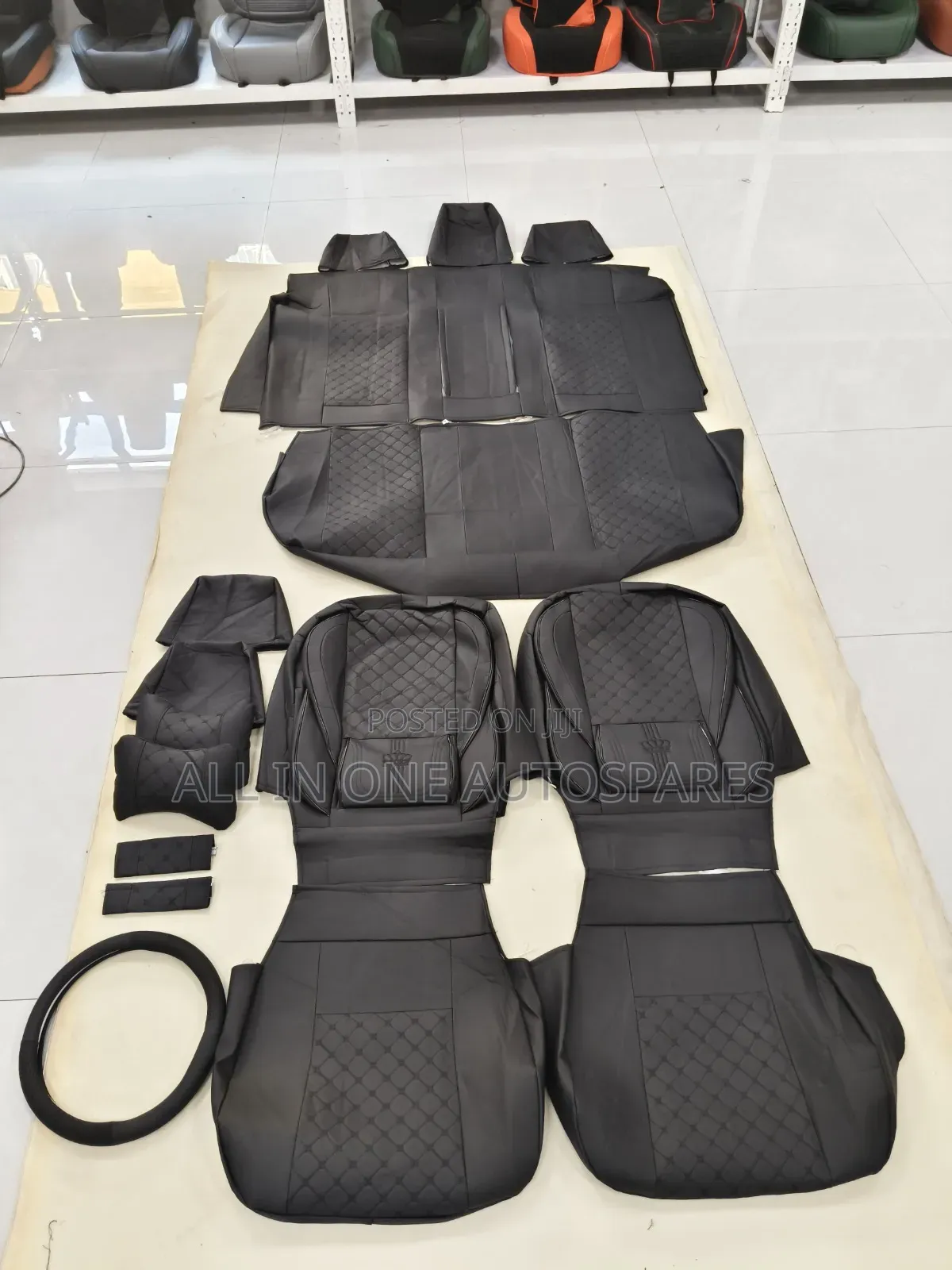 Universal Leather Car Seat Covers With Steering Wheel .