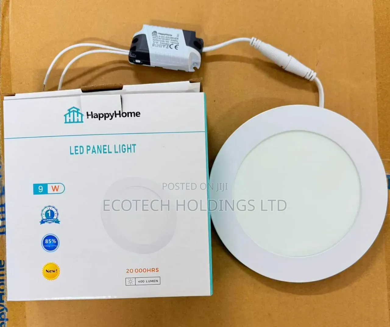 9wts Round Recess Panel Lights