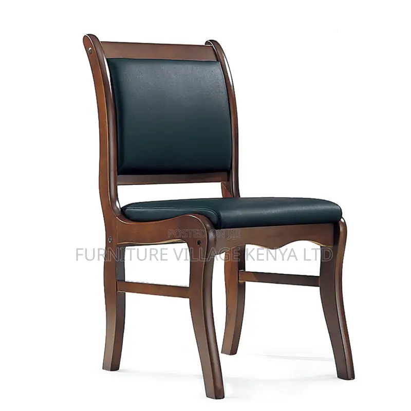 Armless Leather Padded Executive Guest Office Chair