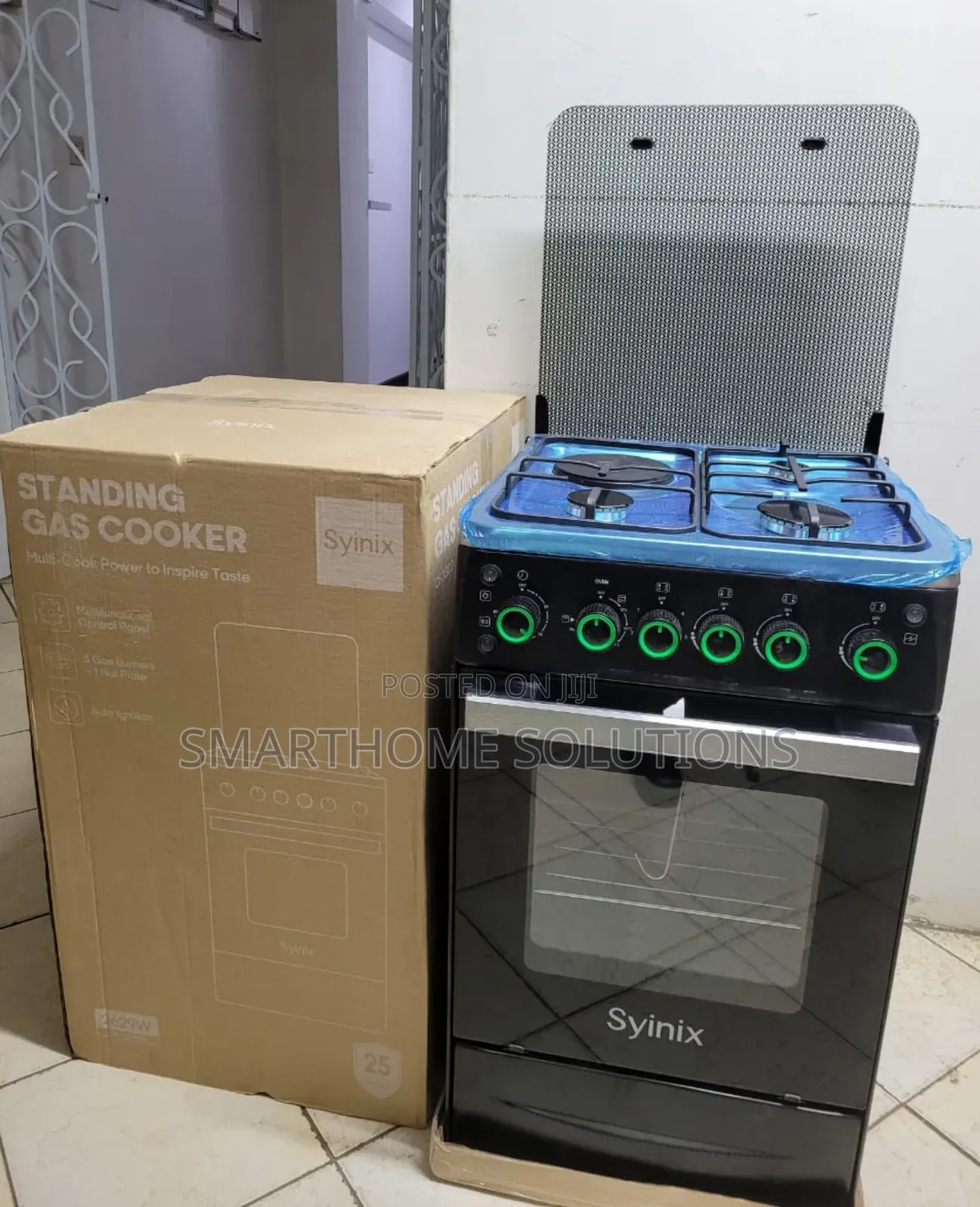 Syinix Cooker,3gas+1hotplate With Electric Oven (1yr Warranty)