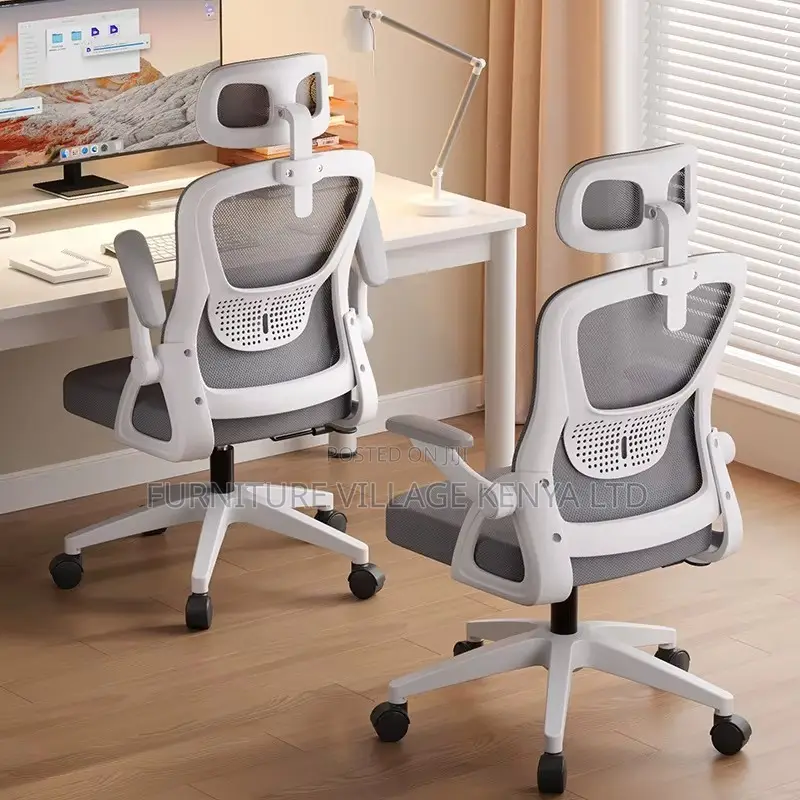 Modern White Adjustable Home Computer Chair