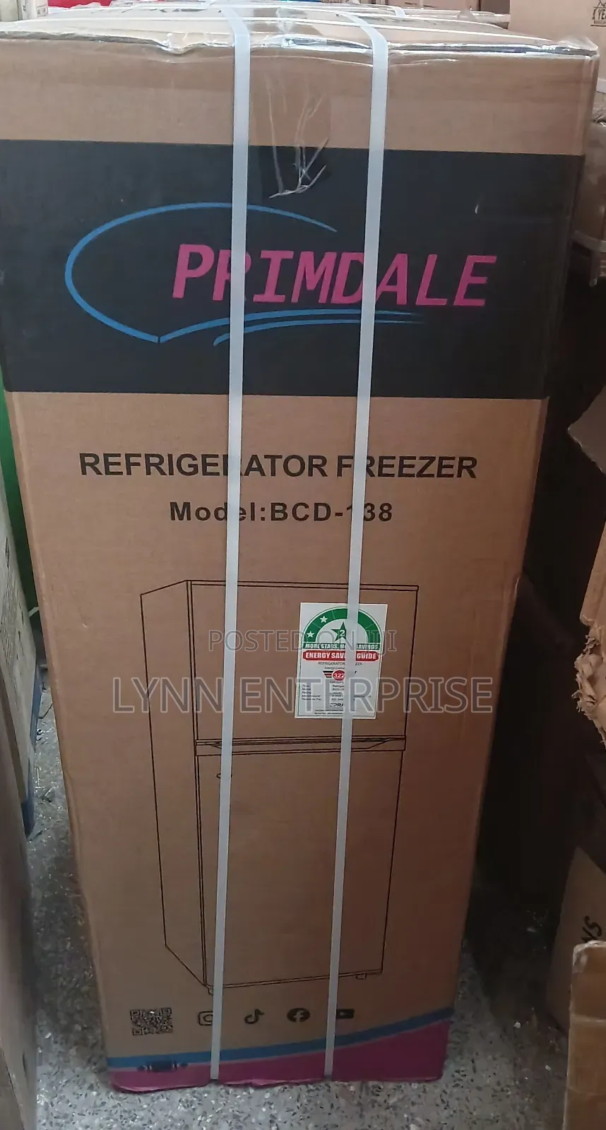 Primdale 138 Litres Large Capacity Double Door Refrigerator Fridge