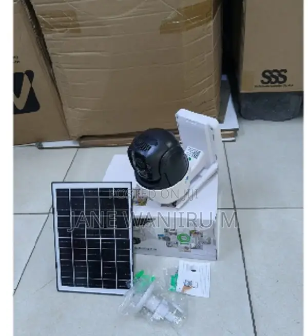 Solar Powered PTZ Solar Camera V380 Outdoor-4g With Simcard