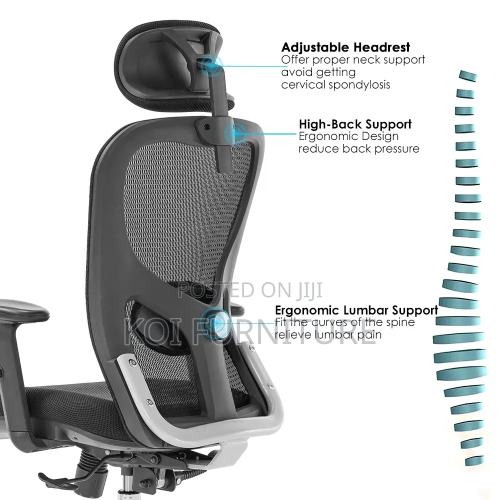 Office Chairs; High Backrest Orthopedic Office Seats