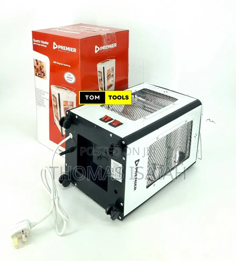 Prh005 360 Degrees 2000w Quartz Room Heater With 5 Heat Settings