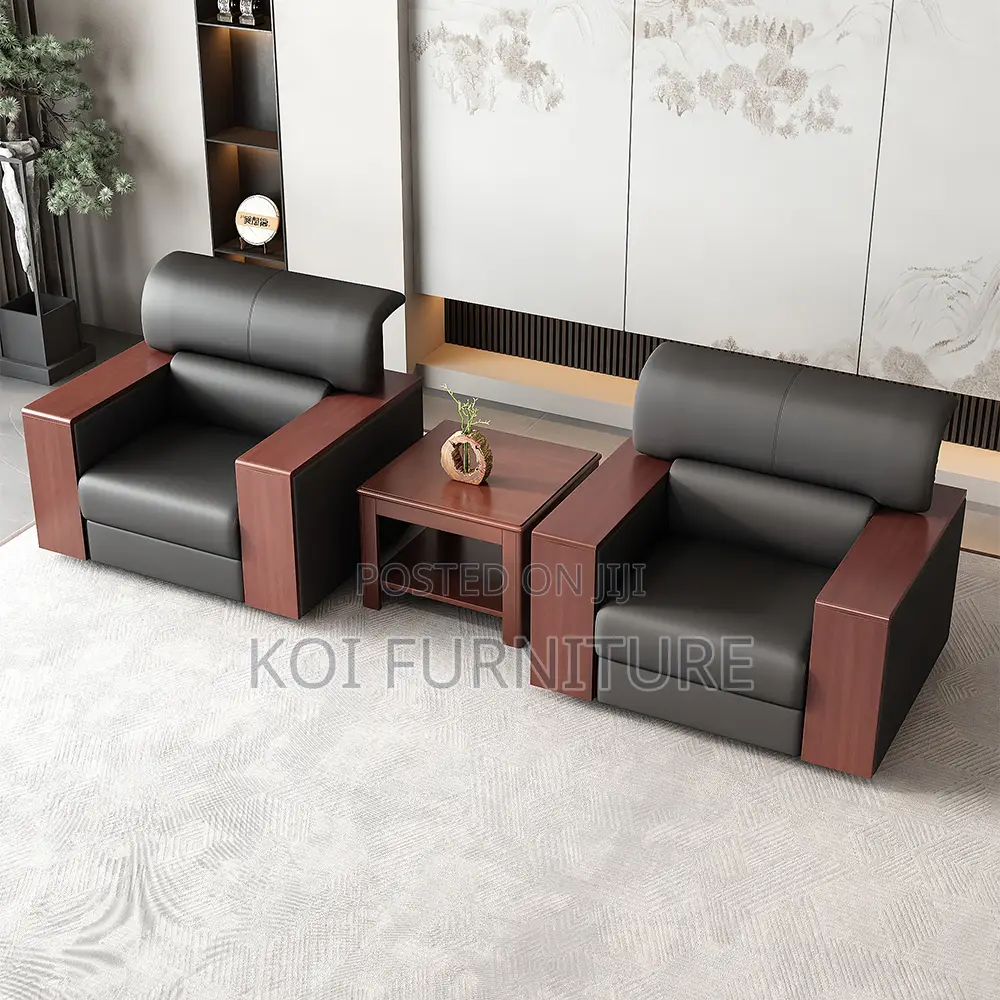 Office Sofa; Five Seaters Executive Premium Leather Office Sofa Set