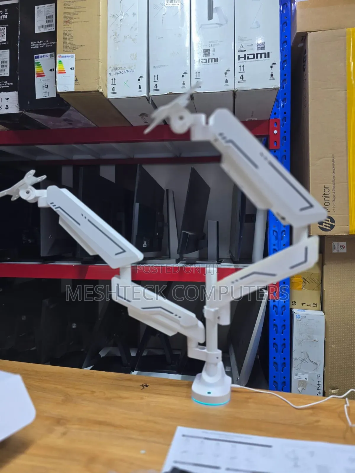 DPR Monitor Dual Monitor Arm for Up to 34inch With Led